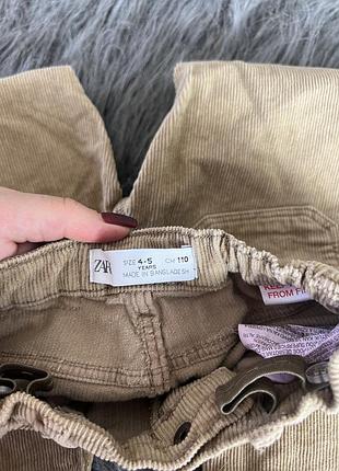 Брючки беж zara 6