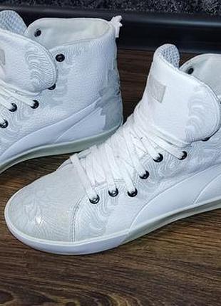 Кросовки женские кожаные высокие puma rudolph dassler