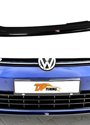 Передний сплиттер dpt v-3 (для r / r-line hb, 2017-2019, черный глянец) для volkswagen golf 7/e-golf