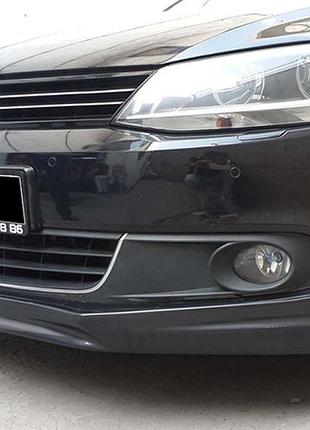 Передня lip накладка dpt (2011-2014, під фарбування) для volkswagen jetta рр