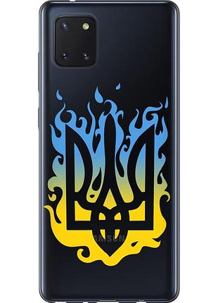 Чехол силиконовый патриотический на телефон samsung galaxy note 10 lite герб v1 "5258u-1872-58250"