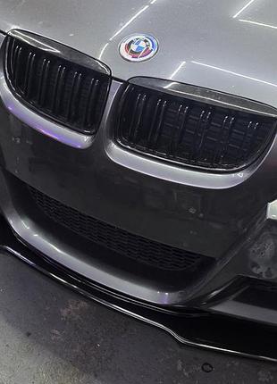 Решетки радиатора m-look (для e-90/91, 2005-2008, черный глянец) для bmw 3 серия e90/e91