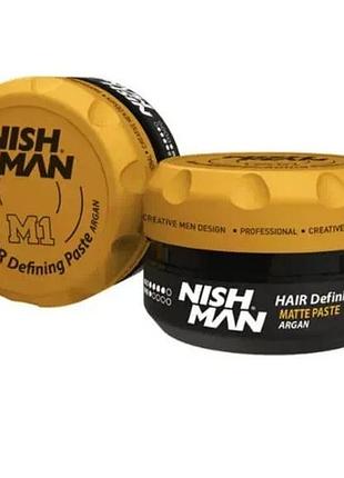 Пудра для укладки nishman hair defining matte paste m1 30 мл