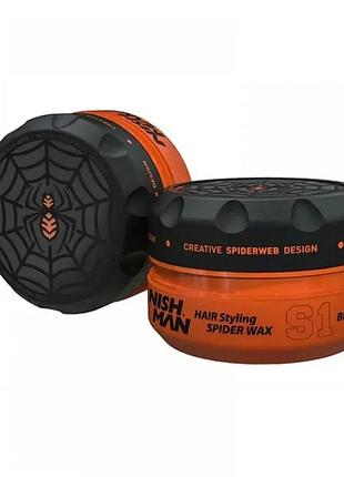 Воск-паутинка для волос nishman spider wax blackwidow s1 150 мл