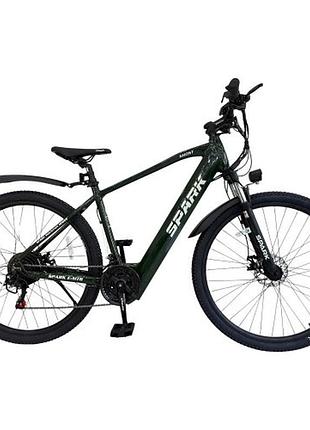 Велосипед с электромотором spark e-mtb ghost 17" 48v/500w/12,8ah темно-зеленый