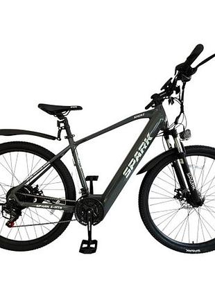Велосипед с электромотором spark e-mtb ghost 17" 48v/500w/12,8ah графитовый
