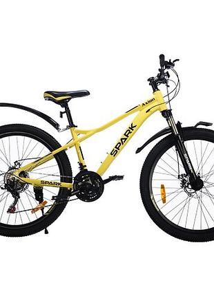 Велосипед spark axion (колеса – 26", алюминиевая рама – 15") желтый