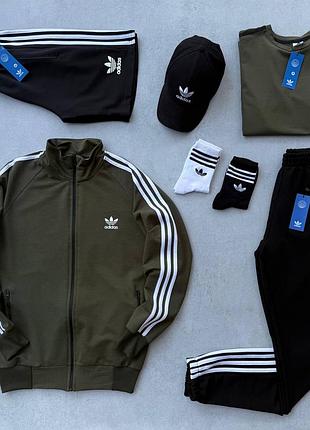 Набір 7в1  adidas: кофта-штани-футболка-шорти-кепка-2 пари шкарпеток у подарунок!