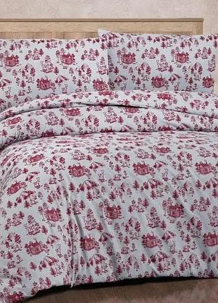 Постельное белье фланелевое байковое полуторный размер cotton collection 01