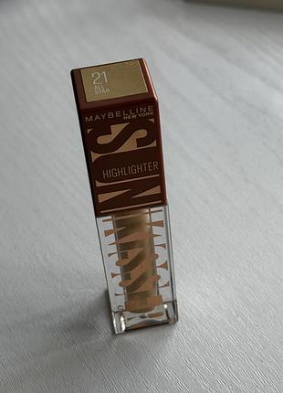 Рідкий хайлайтер для обличчя maybelline new york sunkisser highlighter