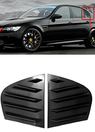 Накладки на задние окна dpt (черный глянец, 2шт) для bmw 3 серия e90/e91 2005-2011 гг
