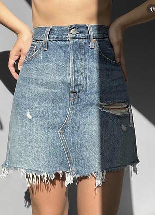 Джинсова спідниця levi’s