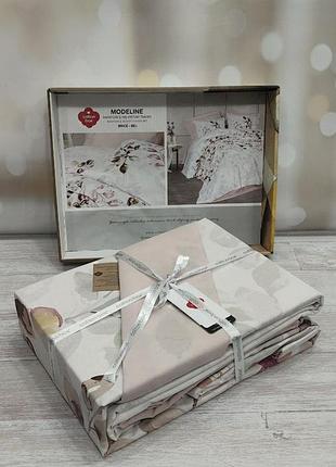 Постельное белье ранфорс евро размер 200 на 220 см cotton box modeline brice