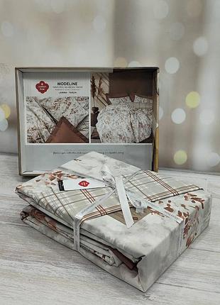 Постельное белье ранфорс евро размер 200 на 220 см cotton box modeline lamina