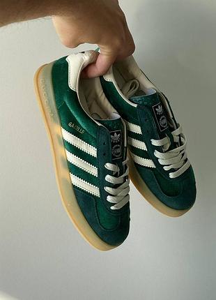 Кросівки gazelle x gucci green velvet