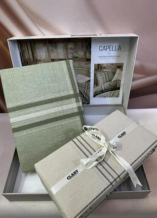 Постельное белье ранфорс люкс евро размер 200 на 220 см clasy capella