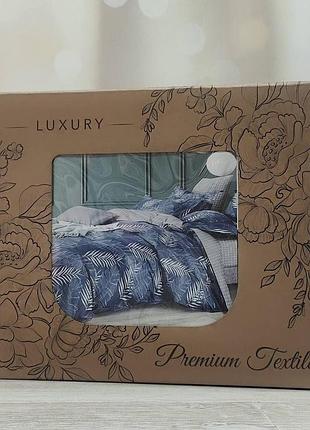 Постельное белье ранфорс евро размер наволочки 70 на 70 см luxury blue турция