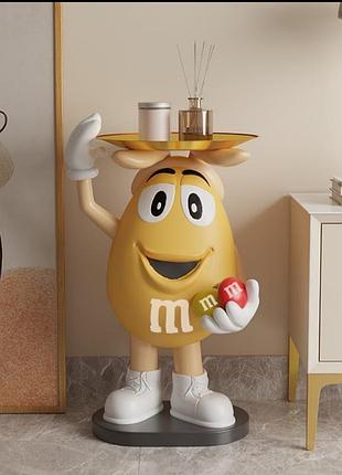 Дизайнерський столик-фігурка m&m’s для інтер’єру