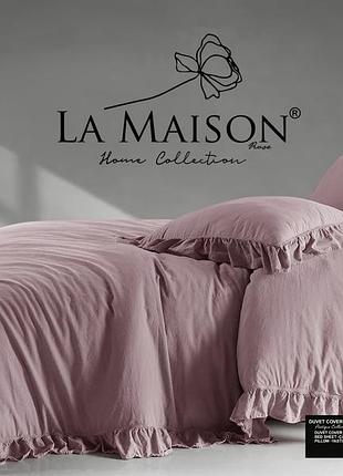 Постельное бельё la maison варёный хлопок 200 на 220 см евро размер weens blush