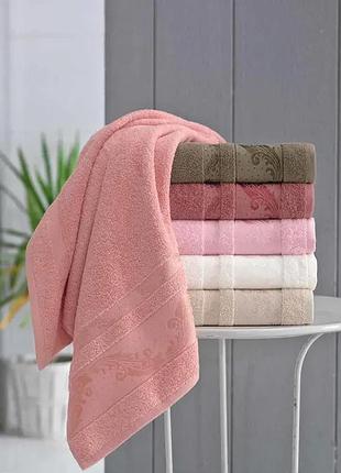 Полотенца махровые для лица mia soft 50 на 90 см в упаковке 6 штук