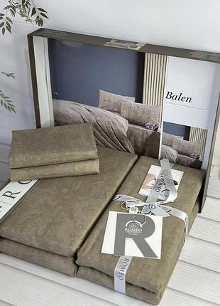 Постельное белье из поплина евро размер 200 на 220 см romeo home balen