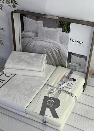 Постельное белье из поплина евро размер 200 на 220 см romeo home parma
