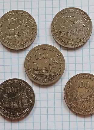 100 рупій 1978 індонезія