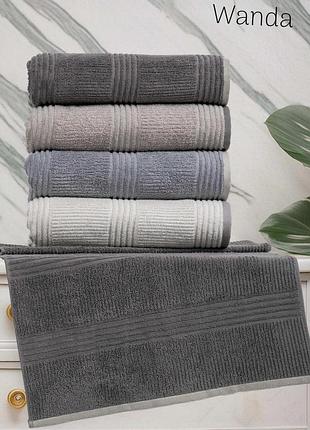 Набор махровых полотенец для бани altinbasak 70 на 140 см 4 штуки vip cotton wanda
