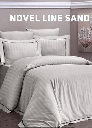 Постельное белье frist choice сатин delux семейный размер novel line sand