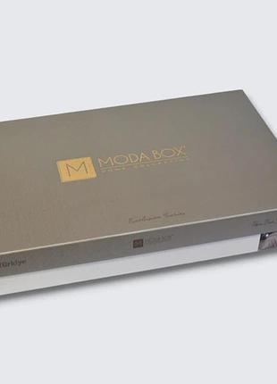 Покривало жакардове modabox 240х260 см з наволочками belkis antrasit 2