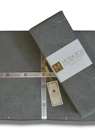 Покривало жакардове modabox 240х260 см з наволочками belkis antrasit 4