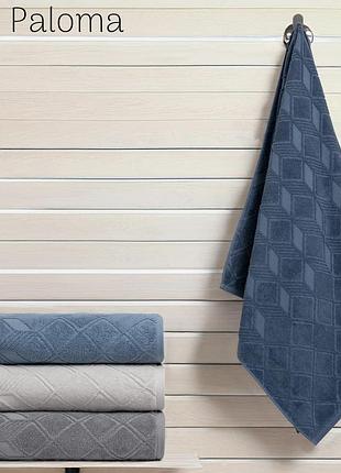 Набор махровых полотенец для бани altinbasak 70 на 140 см 4 штуки vip cotton paloma