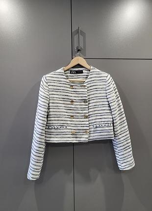 Твідовий піджак zara