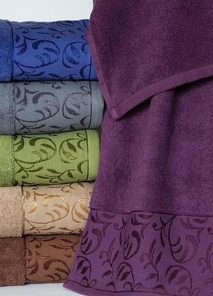 Набір махрових рушників для лазні hanibaba vip cotton 70 на 140 см 6 штук