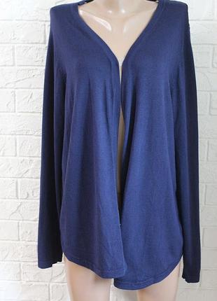 Кофта кардиган с кружевом peacocks в идеальном состоянии 4xl