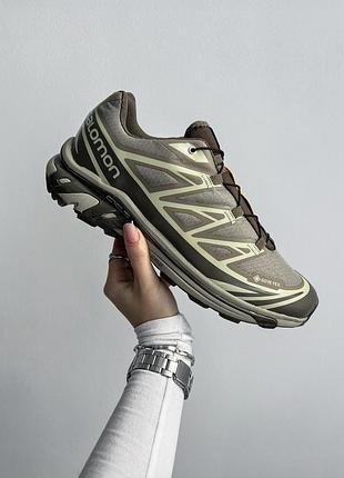 Salomon xt-6 vintage khaki brown gore-tex