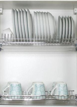 Сушка для посуды 600 мм эффект хром standard 3 rejs