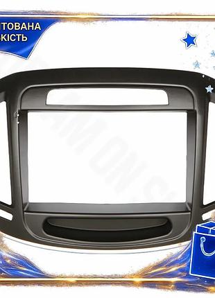 Перехідна рамка для автомагнітоли в автомобіль lesko 9" opel insignia 2008-2013 regal 2008-2013 black dm-11