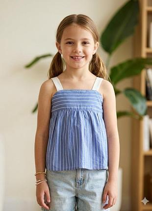Стильна літня блуза- топ zara kids у смужку