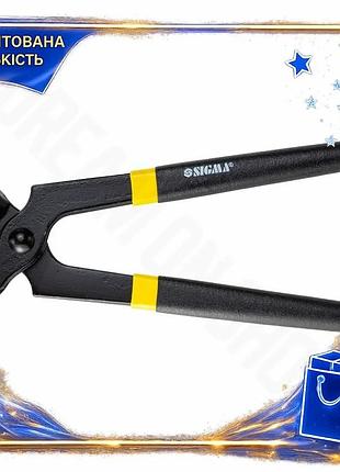 Кліщі торцеві sigma для видалення цвяхів та перекушування дроту з гумовими рукоятками 200мм dm-11