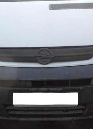 Зимова накладка на решітку радіатора (матова) (матова) opel vivaro 2001-2006 (решітка). заглушка радіатора