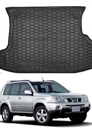 Коврик в багажник для nissan x-trail '01-07 резиновый (avto-gumm)
