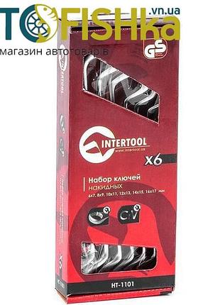 Набор ключей накидных intertool 3