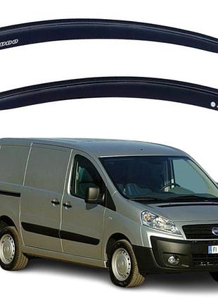 Дефлектори вікон вітровики для fiat scudo ii 2007-2016 (скотч) av-tuning