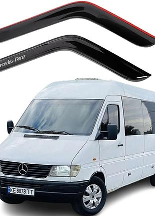 Дефлекторы окон ветровики для mercedes sprinter i 1995-2006 (скотч) av-tuning