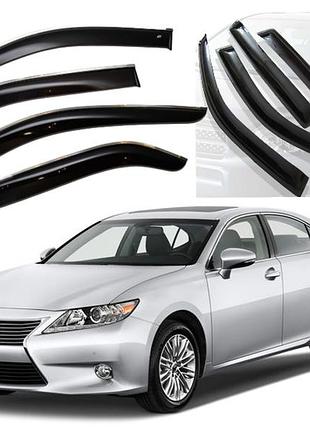 Дефлекторы окон ветровики для lexus es 2012 -> (скотч) vip tuning vt 52