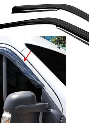 Дефлекторы окон ветровики citroen jumper / fiat ducato / peugeot boxer, 2006-2014, кт 2шт sunplex турция