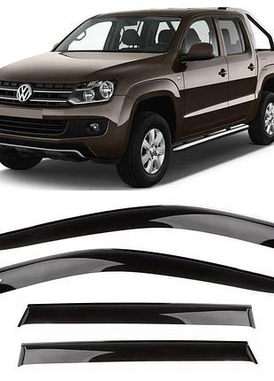 Дефлекторы боковых стекол ветровики на volkswagen amarok 2009 - н.в. vip tuning vt 52
