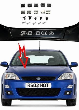 Дефлектор капота на ford focus i 1998-2004