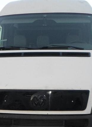 Зимова накладка на решітку радіатора (глянсова) volkswagen lt35 1998-2006 (решітка). заглушка бампера